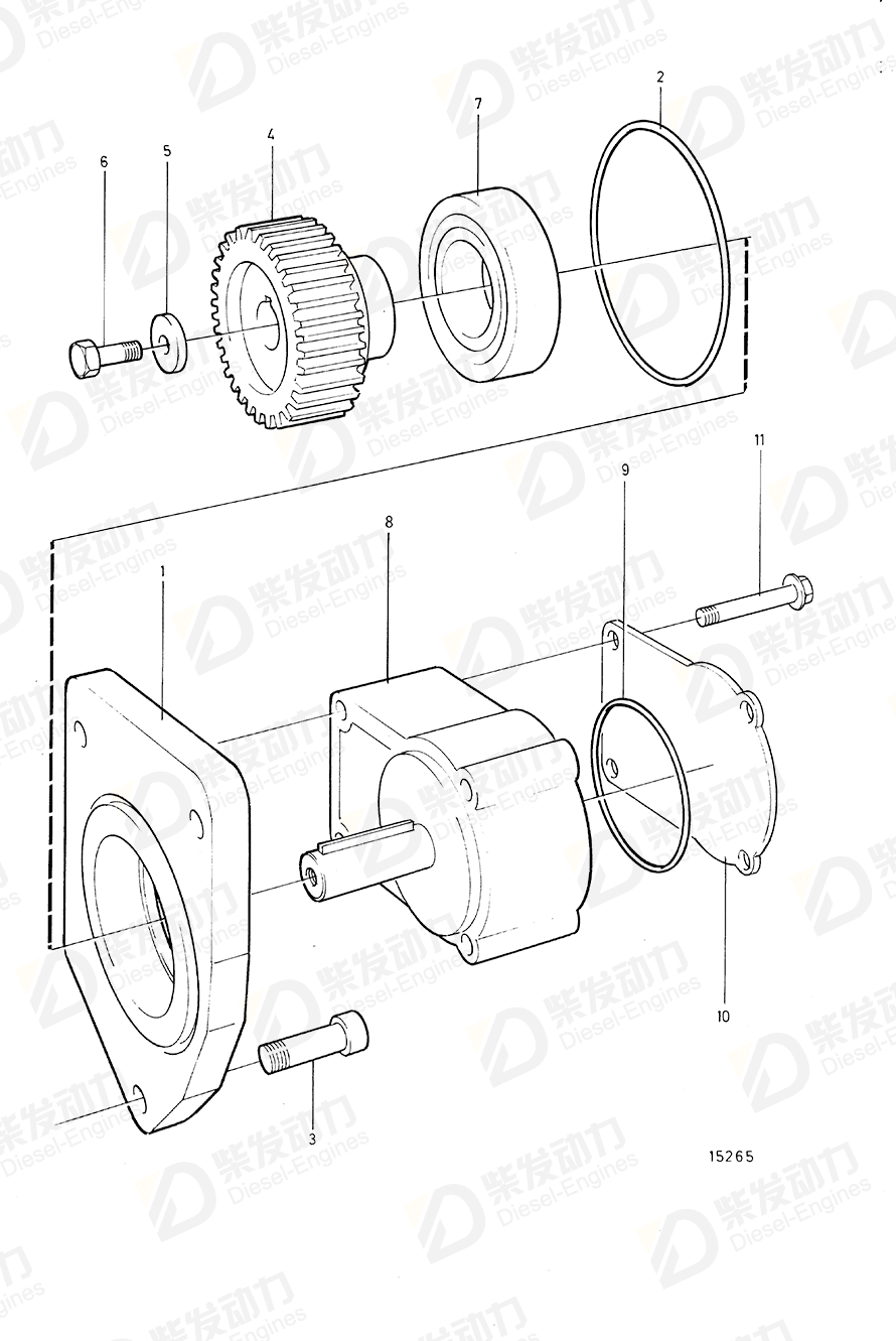 VOLVO Ball bearing 11016 Drawing